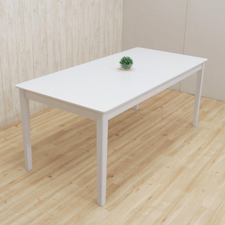 ホワイト ダイニングテーブル 幅170cm 6人用 木製 ac170-360wh 北欧風 カフェ風 白色 ウッドテーブル 食卓 大人数 大きめ 5s-1k-269 hr_4