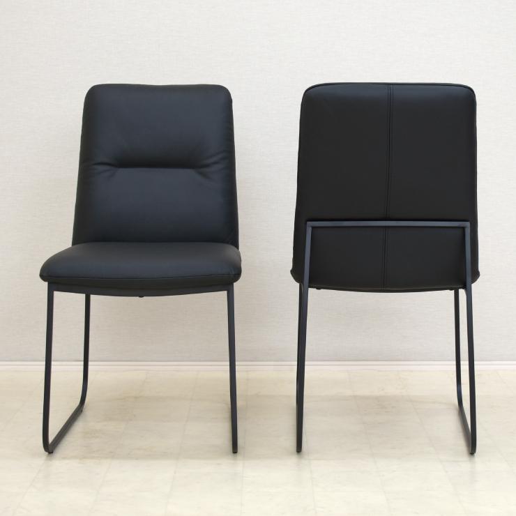 展示品DECCA HOMEBOLIER本革張りダイニングチェア4脚