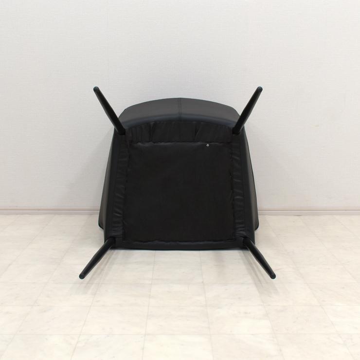 ダイニングチェア 本革張り 完成品 1脚入り cat-ch-343 黒色 ダイニングチェア 本革張り 完成品 1脚入り cat-ch-343 黒色