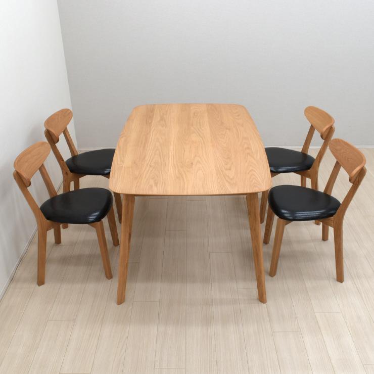 ダイニングテーブル　150センチ 楽天市場】ダイニングテーブルセット 4人 幅150cm オーク無垢