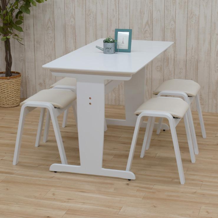 ダイニングテーブルセット 5点セット 120cm×60cm cpt120-5-hp14-361
