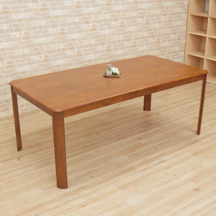 ダイニングテーブル 組立品 木製 180cm ell180-360 ミドルブラウン色