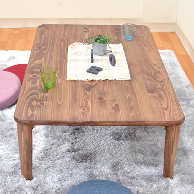 受注生産品 ひのき 座卓 長方形 1人 2人 hinoki120c-178 選べる5色 リビングテーブル 120cm×75cm 国産 日本製 折れ脚 注文より約40日 4s-1k-216_12