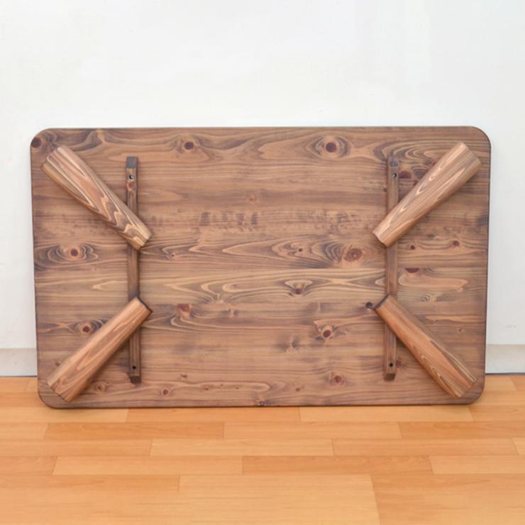 受注生産品 ひのき 座卓 長方形 1人 2人 hinoki120c-178 選べる5色 リビングテーブル 120cm×75cm 国産 日本製 折れ脚 注文より約40日 4s-1k-216_16