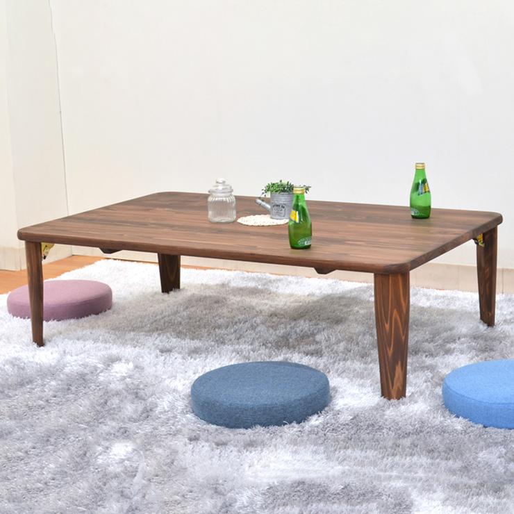 受注生産品 ひのき 座卓 長方形 1人 2人 hinoki120c-178 選べる5色 リビングテーブル 120cm×75cm 国産 日本製 折れ脚 注文より約40日 4s-1k-216_6