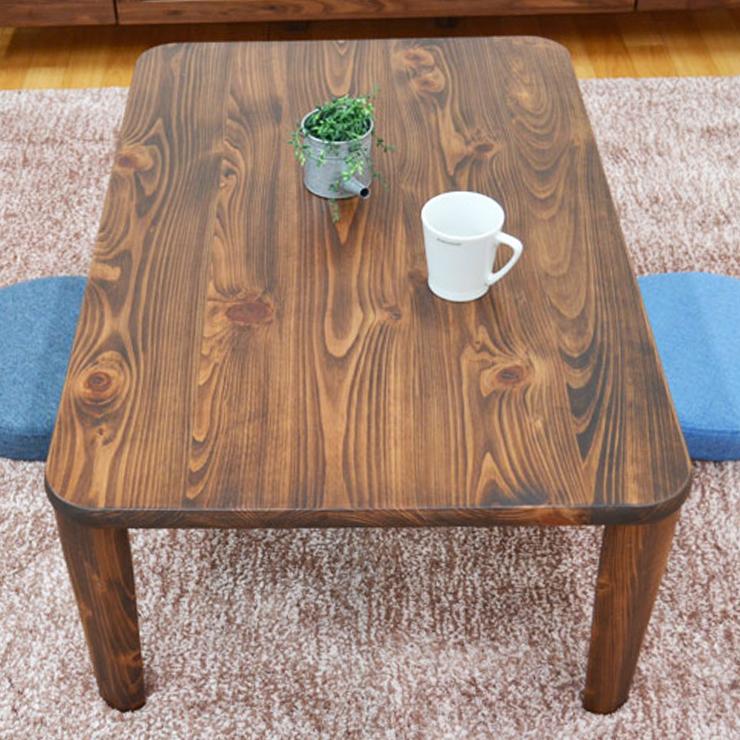 受注生産品 ひのき 座卓 長方形 hinoki90c-178 選べる5色 リビング