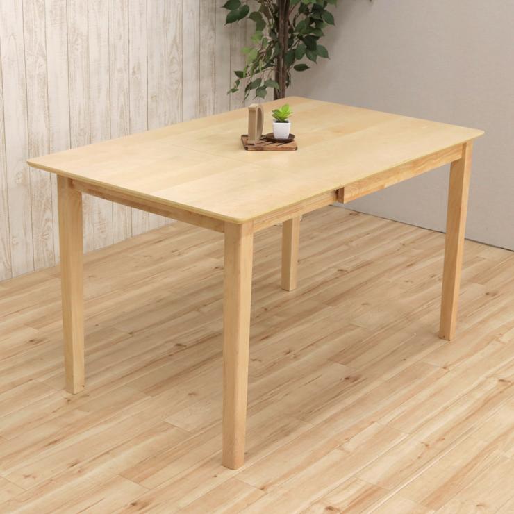 伸縮式 クリア塗装 120/80cm ダイニングテーブル 木製 伸縮式 クリア塗装 120/80cm ダイニングテーブル 木製