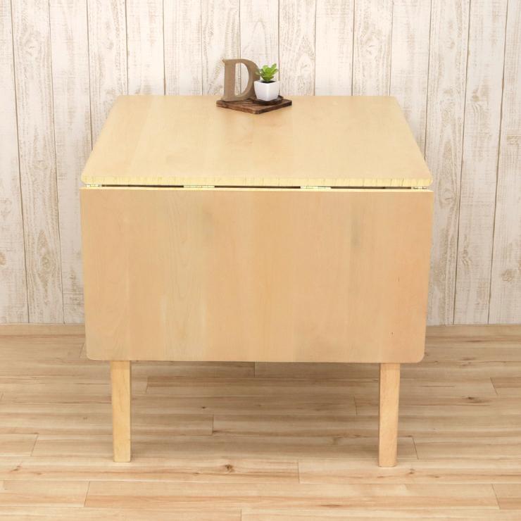 伸縮式 クリア塗装 120/80cm ダイニングテーブル 木製 伸縮式 クリア塗装 120/80cm ダイニングテーブル 木製