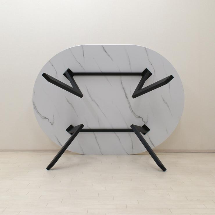 工場アウトレット品 楕円テーブル 幅160cm ml160-369wh-bk 工場アウトレット品 楕円テーブル 幅160cm ml160-369wh-bk