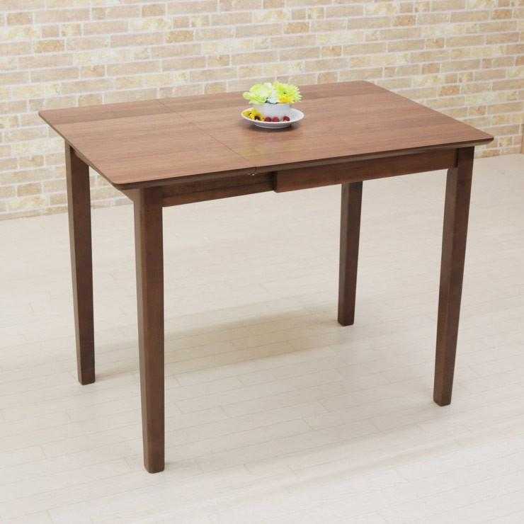 ダイニングテーブル バタフライ 片バタ 伸縮式 90/60×60cm mt90bata360 MTウォールナット色/MTWN ナチュラル