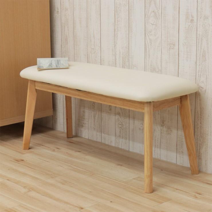 ベンチ チェア 90cm rosiu90-360 2人用 ナチュラルオーク色 木製 クッション 玄関 長椅子 待合室 スツール アウトレット ben 1s-1k th hg