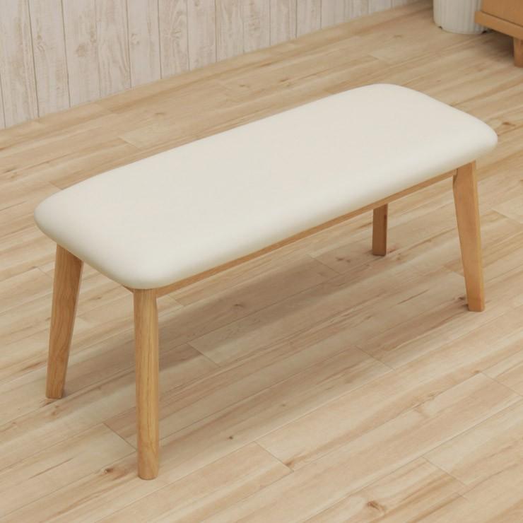 ベンチ チェア 90cm rosiu90-360 2人用 ナチュラルオーク色 木製 クッション 玄関 長椅子 待合室 スツール アウトレット ben 1s-1k th hg