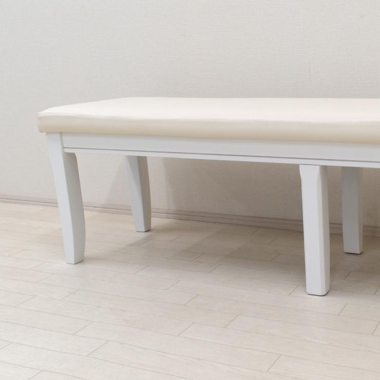 ダイニングベンチ WH ホワイト 組立品 ダイニングベンチ WH ホワイト 組立品