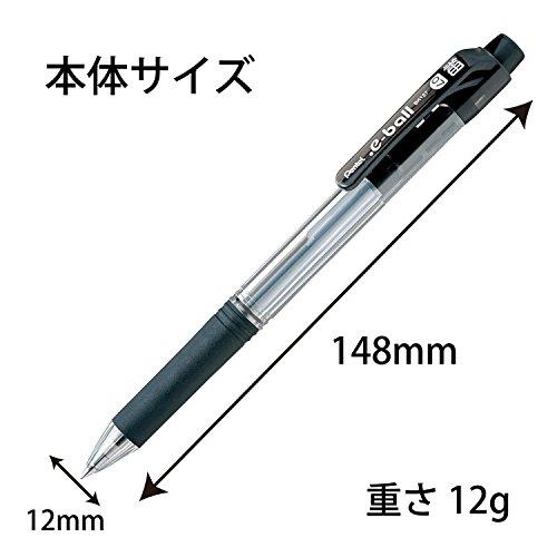 ぺんてる ドット・イー油性ボールペン 0.7mm 黒5本パック XBK127-5｜takara777｜02