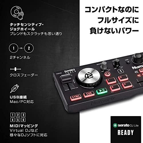 Numark DJコントロー ラー ポータブル DJ機材 USB 2デッキ タッチセンサー ホイ｜takara777｜02