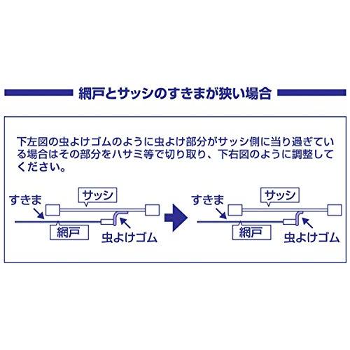 ダイオ化成 網戸用 虫よけゴム 2.2m グレイ 網戸とサッシのすき間を埋める2.2ｍ｜takara777｜03