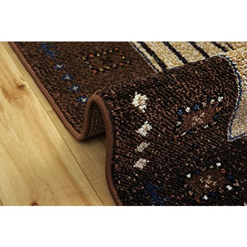 イケヒコ ラグ 選べる 絨毯 ウィルトン トルコ イビサ 約80×140cm ブラウン ギ｜takara777｜02