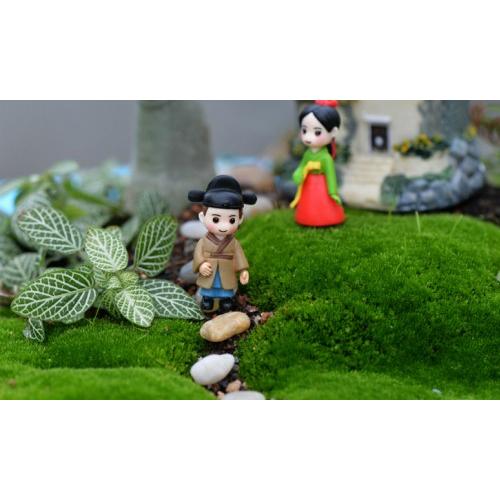 ミニチュア人形 韓国服装カップル テラリウム フィギュア ミニ人形