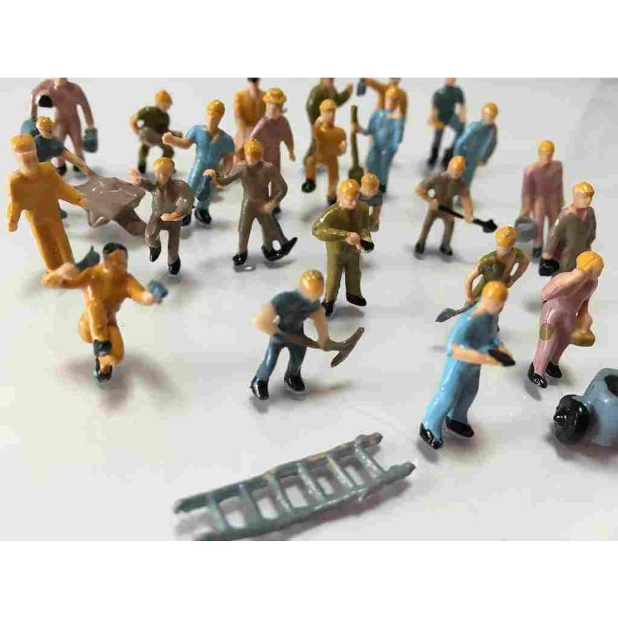 鉄道作業人 全27種類中 お任せ9体 1：87スケール ジオラマ 人形 人間
