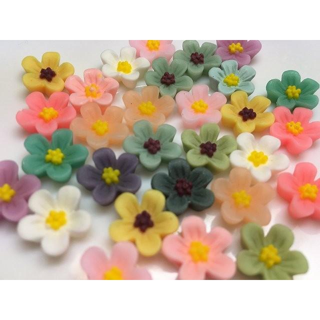 ミニ梅の花 13mm お買い得50個 お花デコパーツ パーツ アクセサリーパーツ Diy ハンドメイド 手芸用品 デコレーション Chenj テラリウム専門店takara 通販 Yahoo ショッピング