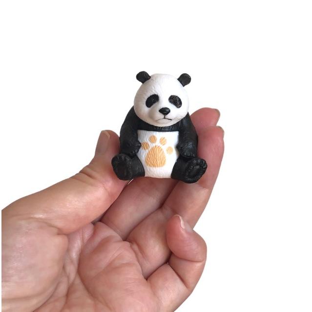 動物フィギュア 竹パンダ 4種4体 小 ぱんだ テラリウム フィギュア