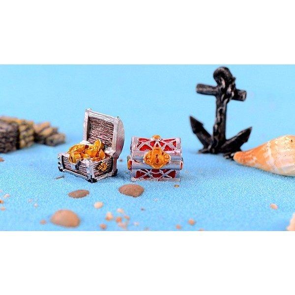 テラリウム 宝箱 フィギュア お庭小物 スノードーム ミニ