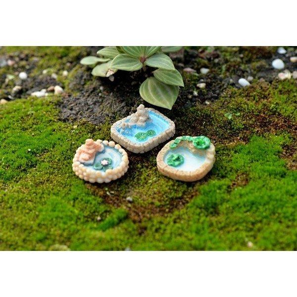 テラリウム フィギュア 池 3タイプ お買い得個 ミニフィギュア 建物 ジオラマ 建築模型 イベント ハンドメイド 苔リウム Chenj 1 テラリウム専門店takara 通販 Yahoo ショッピング