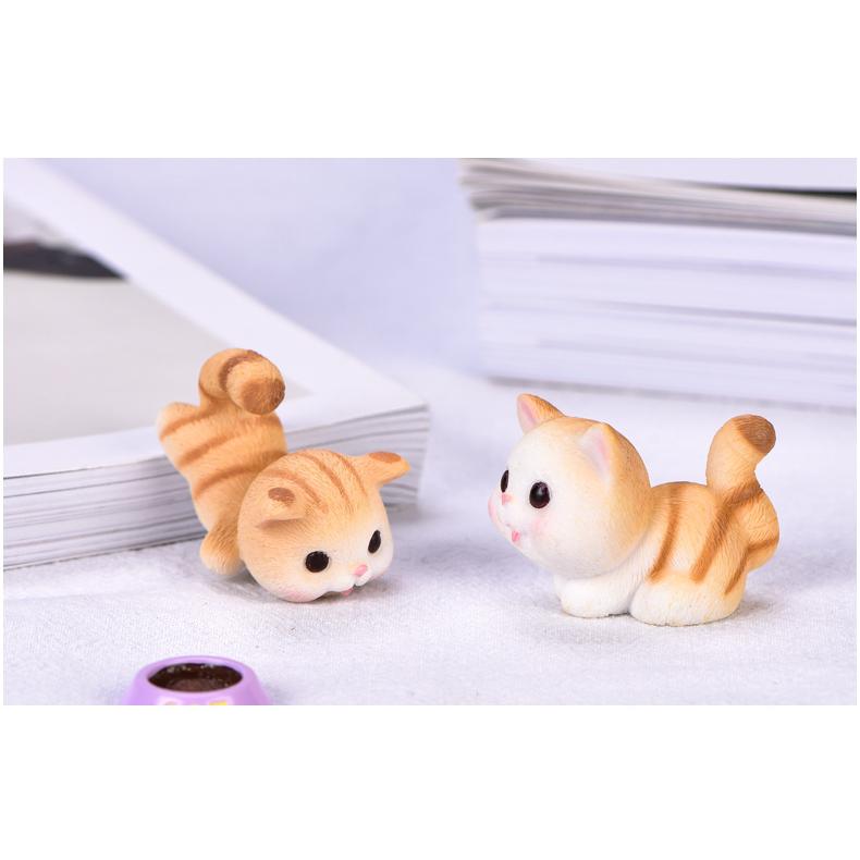 ねこ ネコ 猫3タイプ さかな 餌 動物 テラリウム フィギュア 苔テラリウム スノードーム Chenj テラリウム専門店takara 通販 Yahoo ショッピング