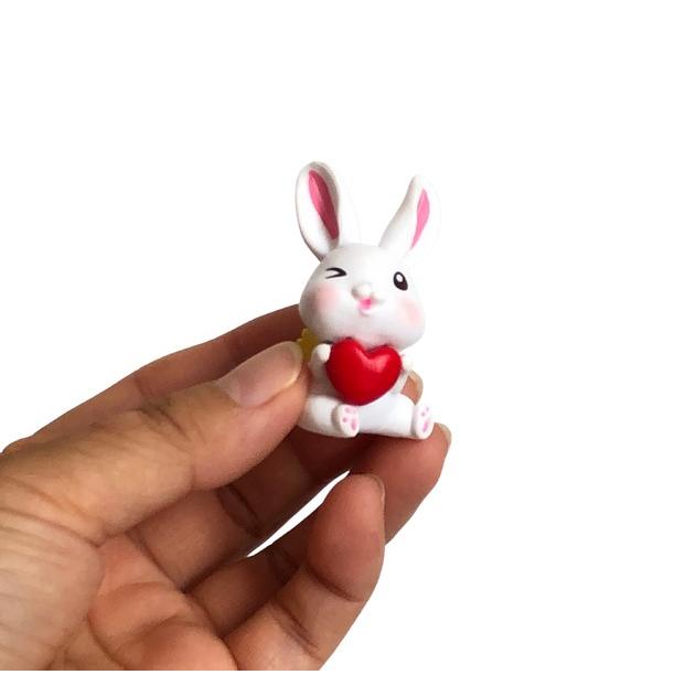 動物フィギュア にんじん 抜く うさぎ6体 テラリウム フィギュア