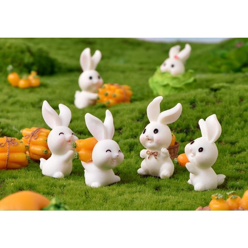 うさぎの楽園 にんじん うさぎセット 動物フィギュア うさぎ 白菜