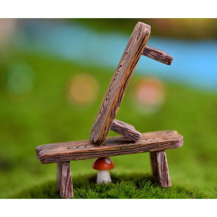 ミニチュア 長椅子2サイズ テラリウム フィギュア お庭小物 ミニ