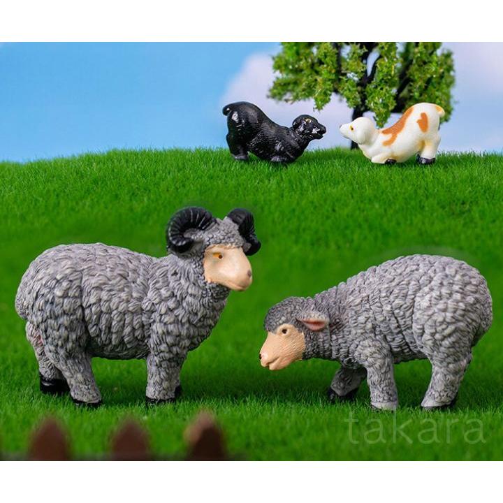 動物フィギュア 羊 ヤギ 12種 アニマル 動物模型 テラリウム