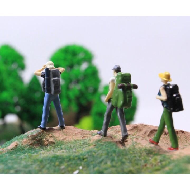 HO人形 情景コレクション ジオラマ人形 1:64 登山客 色お任せ HO HO人形 情景コレクション ジオラマ人形 1:64 登山客 色お任せ HO