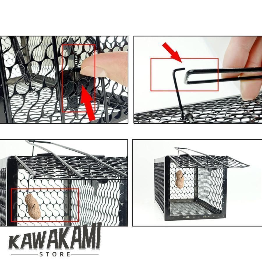 ねずみ捕獲カゴ 超小型ネズミ捕り箱罠 ねずみ取り小箱 自動