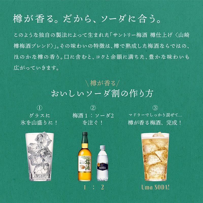 サントリー 梅酒 樽仕上げ 山崎樽梅酒ブレンド 750ml 1ケース 12本