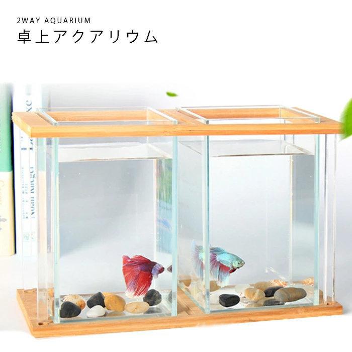 2way卓上水槽 アクアリウム ガラス水槽 2ウェイ 小型水槽 卓上アクアリウム Cl タカラbox 通販 Yahoo ショッピング