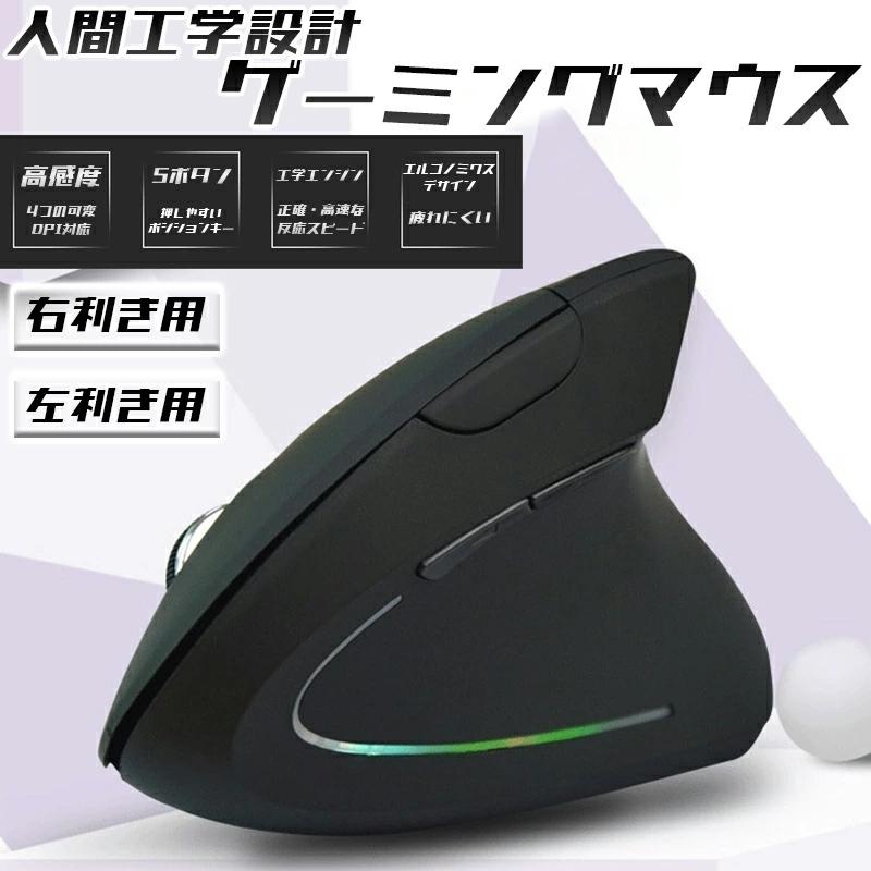 【送料無料】エルゴノミクスマウス(無線子機付き) 右手用 左手用 コードレス 右専用 左専用 レフティーマウス｜takarabox