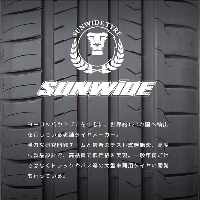 【送料無料】【2024年製】サマータイヤ18インチ 235/50ZR18-101WXL SUNWIDE RS-ONE【4本セット】/ 2355018 サインワイド 18インチタイヤ｜takarabox｜02