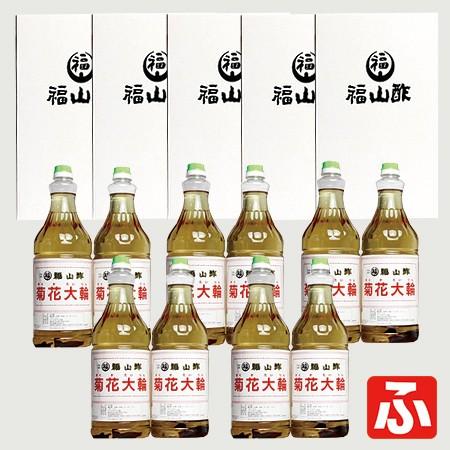 福山酢・秋草の花大輪（根こんぶ入り口・入口）1.8L・2本入り口・入口箱×5箱（かざり付ける箱）計10本