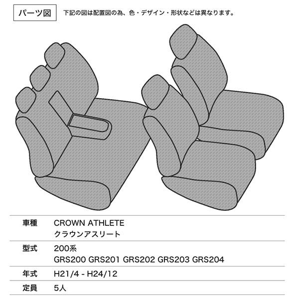 Velocity シートカバー クラウンアスリート 200系 GRS200 GRS201 