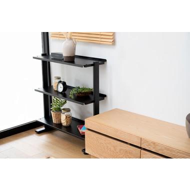 DIS-73BK 東谷 収納家具 シェルフ・ラック 2WAYラック3D 色：ブラック ロット1 W80.5×D31×H85.5/91
