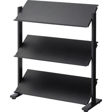 DIS-73BK 東谷 収納家具 シェルフ・ラック 2WAYラック3D 色：ブラック ロット1 W80.5×D31×H85.5/91