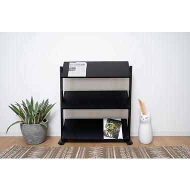 DIS-73BK 東谷 収納家具 シェルフ・ラック 2WAYラック3D 色：ブラック ロット1 W80.5×D31×H85.5/91