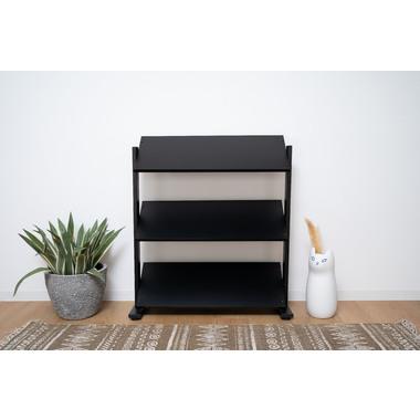 DIS-73BK 東谷 収納家具 シェルフ・ラック 2WAYラック3D 色：ブラック ロット1 W80.5×D31×H85.5/91