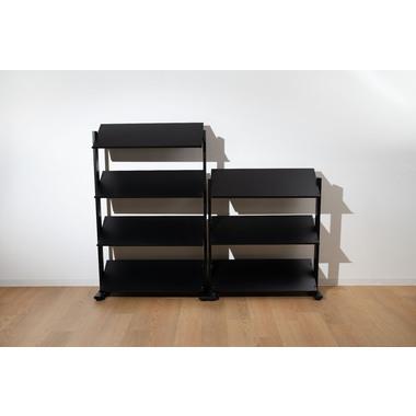 DIS-73BK 東谷 収納家具 シェルフ・ラック 2WAYラック3D 色：ブラック ロット1 W80.5×D31×H85.5/91