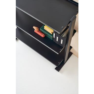 DIS-73BK 東谷 収納家具 シェルフ・ラック 2WAYラック3D 色：ブラック ロット1 W80.5×D31×H85.5/91
