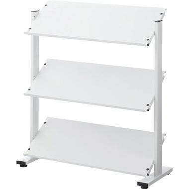 DIS-73WH 東谷 収納家具 シェルフ・ラック 2WAYラック3D 色：ホワイト ロット1 W80.5×D31×H85.5/91