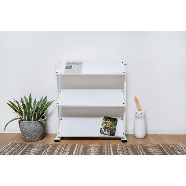 DIS-73WH 東谷 収納家具 シェルフ・ラック 2WAYラック3D 色：ホワイト ロット1 W80.5×D31×H85.5/91
