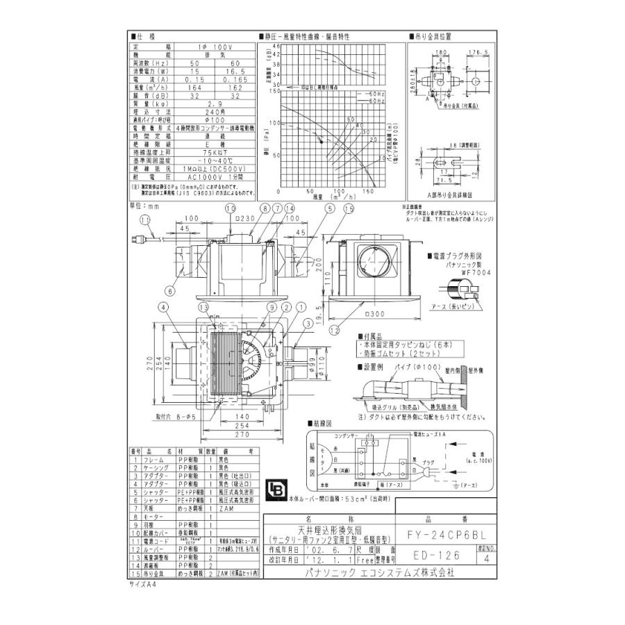 在庫処分 Panasonic FY-24CP6BL FY-24CR8V 換気扇 在庫処分 Panasonic FY-24CP6BL FY-24CR8V 換気扇 在庫処分