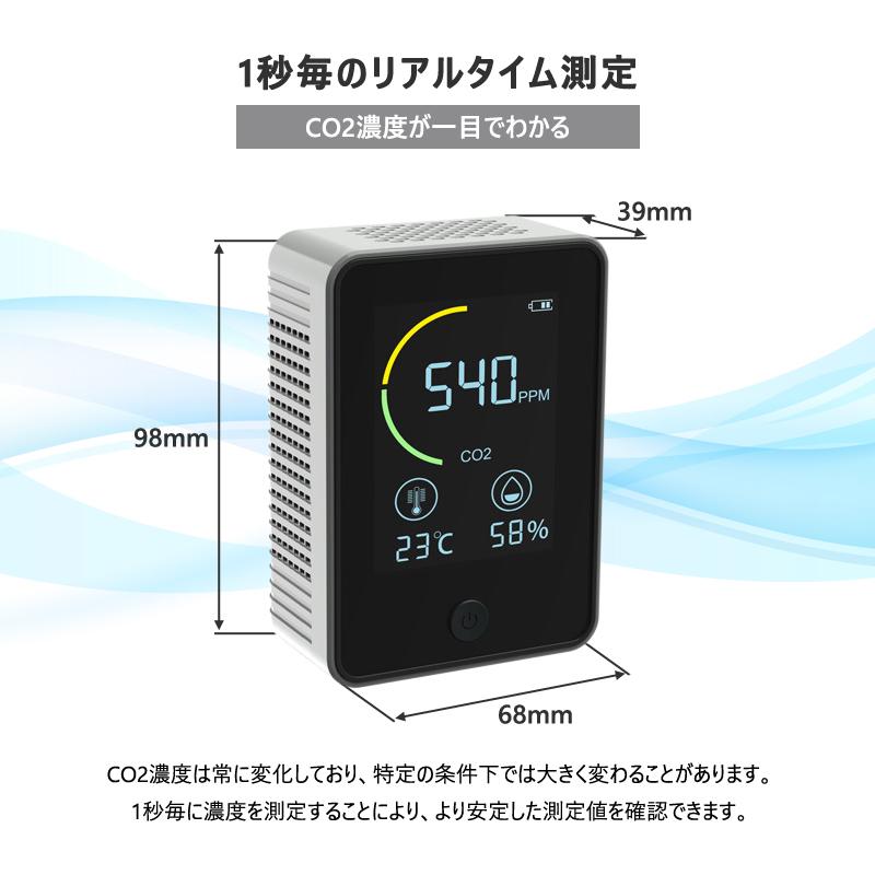 二酸化炭素濃度計測器 CO2濃度測定器 CO2センサー コロナ対策 空気質
